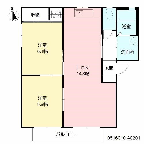 サンフォレストの間取り