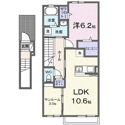 フェリス　エスの間取り