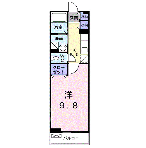 足柄上郡松田町松田惣領のアパートの間取り