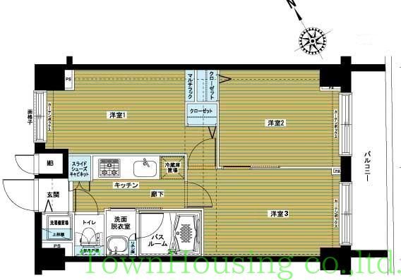 【中央区日本橋兜町のマンションの間取り】