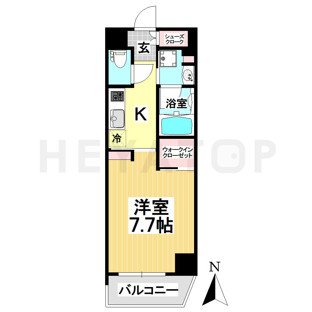 名古屋市瑞穂区彌富通のマンションの間取り