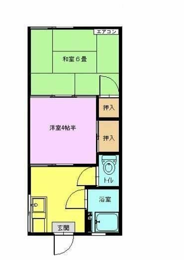 さいたま市北区土呂町のアパートの間取り