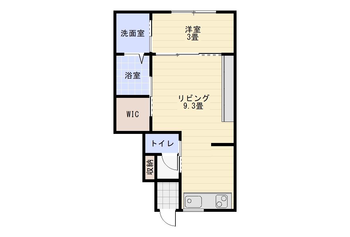 仮称日の出町新築アパートの間取り