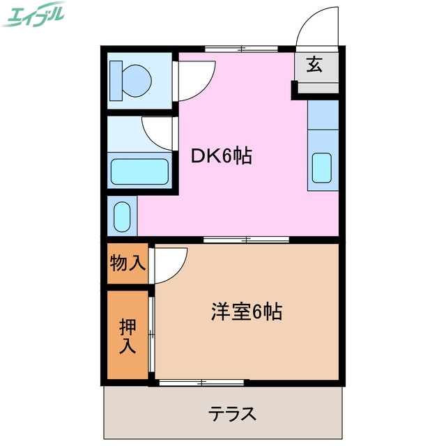 ミラーハイツIIの間取り