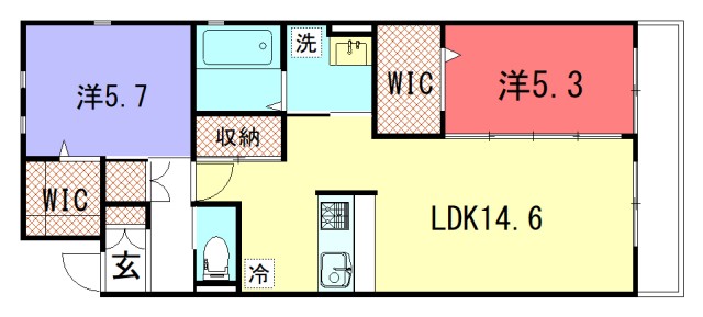 ユアメゾン北白川・嶽水の間取り