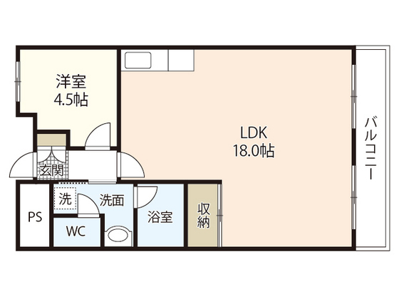 【広島市中区銀山町のマンションの間取り】