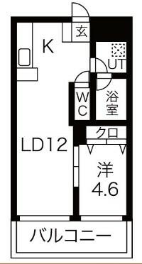 ビュークレスト京町の間取り