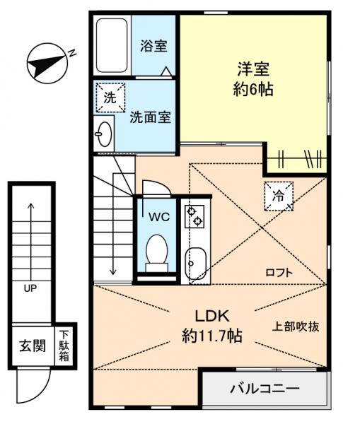 ＤＣＲ村上南の間取り