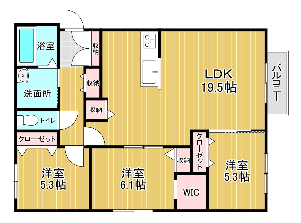 Dahlia花園（ダリアハナゾノ）の間取り