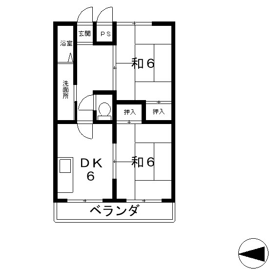 クローバーハイツ2の間取り