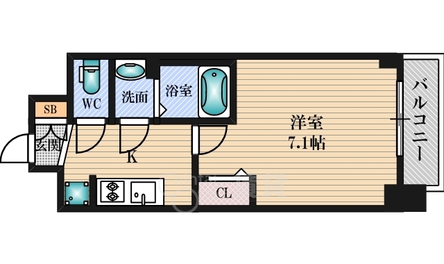 プレサンス新大阪ストリームの間取り