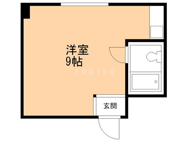 札幌市北区新琴似六条のマンションの間取り