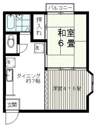 ハイツ金野の間取り