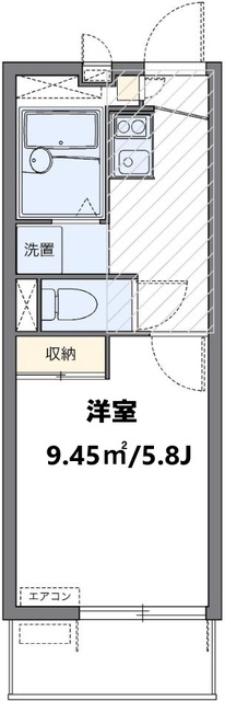 レオパレスホワイトヒルズIIの間取り