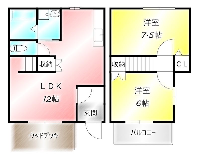 アヴェニールIIの間取り