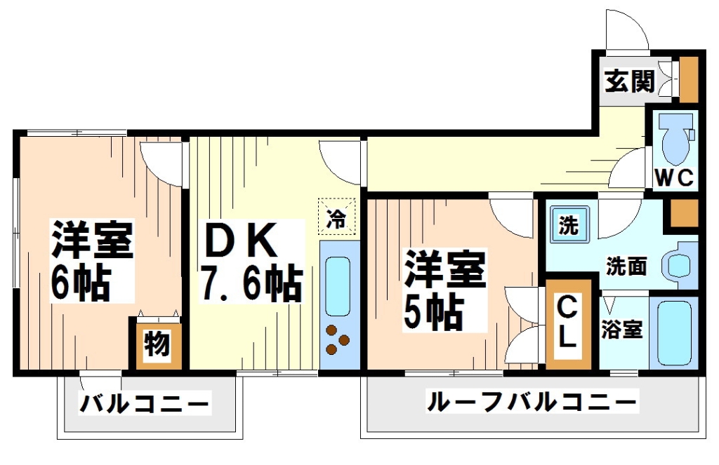 世田谷区給田のマンションの間取り