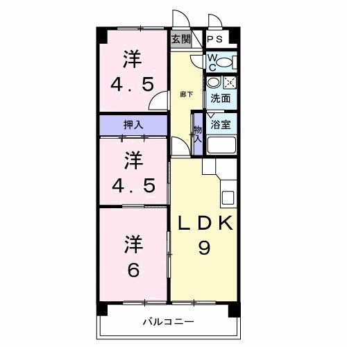 ファミーユ旭の間取り