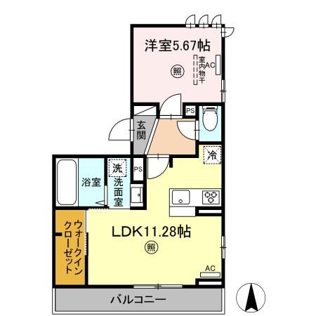 PREMILIFE　K2（プレミライフ ケイズ）の間取り