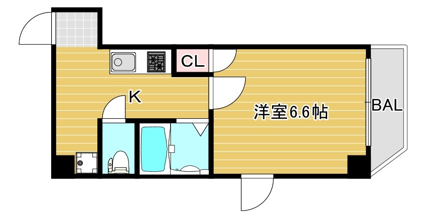 ドエル南堀江1番館の間取り