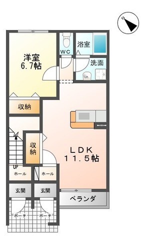 クレールヴィラ105の間取り