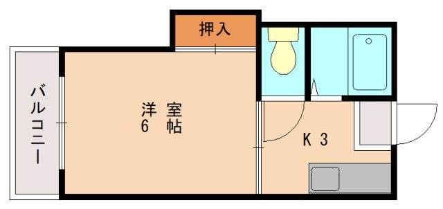 福岡市東区松香台のアパートの間取り