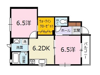 アルル　壱番館の間取り