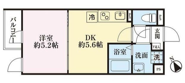 板橋区大谷口北町のアパートの間取り