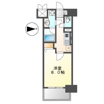 メイプル岩塚本通の間取り