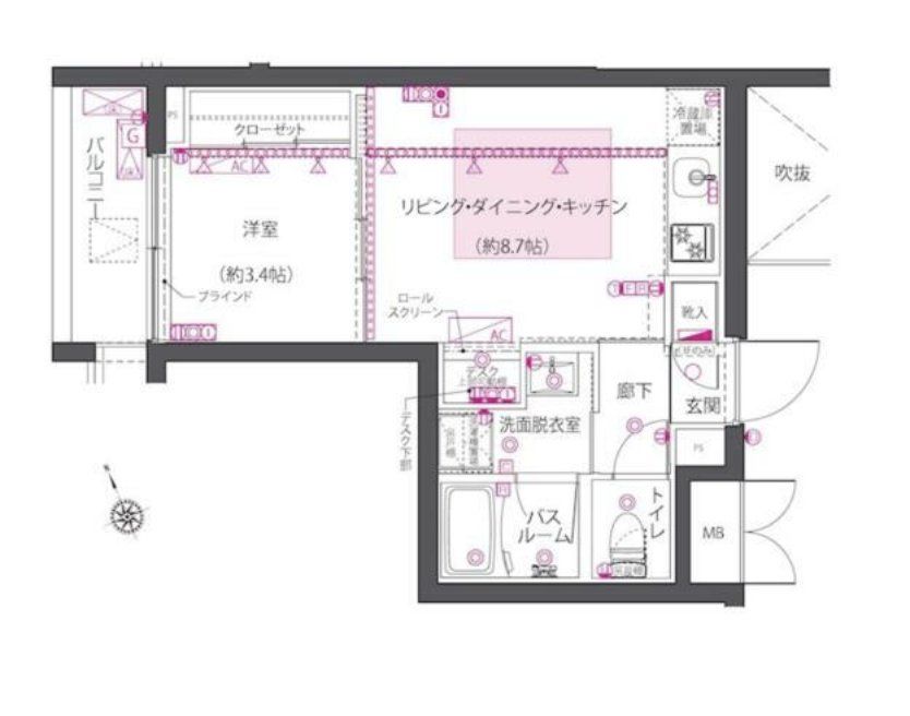 【ズーム西早稲田の間取り】