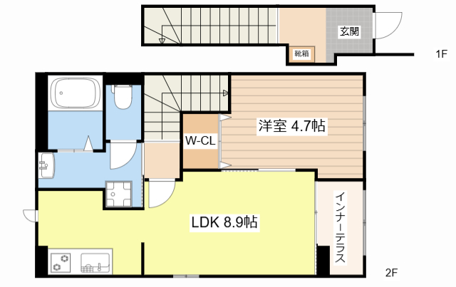 守山市勝部２丁目賃貸アパートの間取り