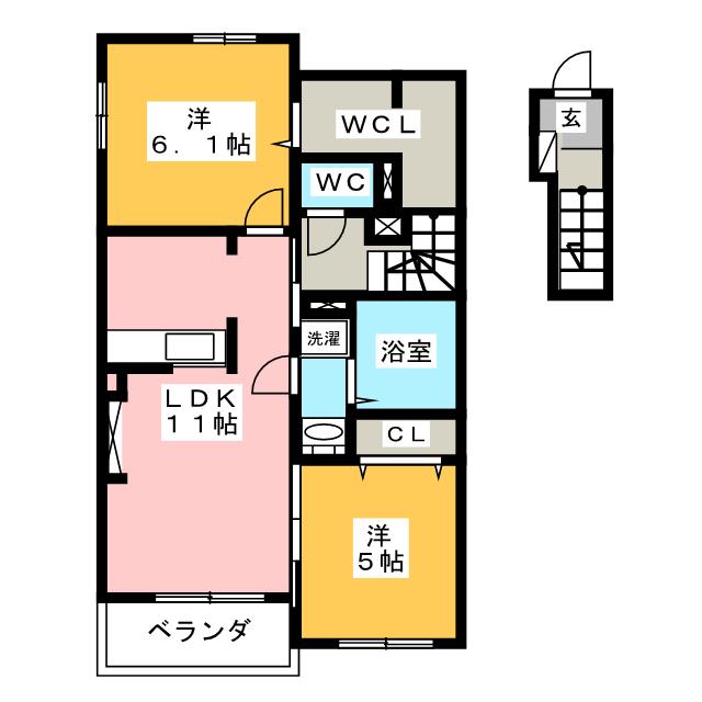 ヴァン　ヴェールの間取り