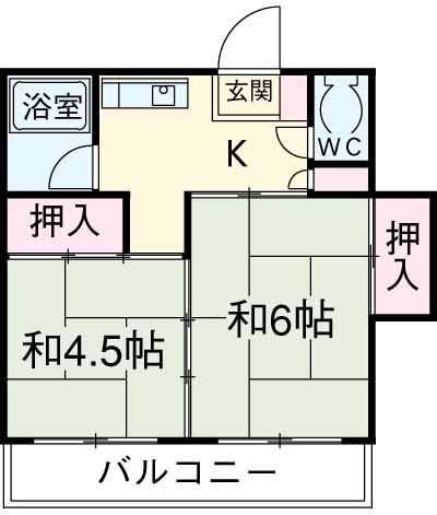 晴風荘の間取り
