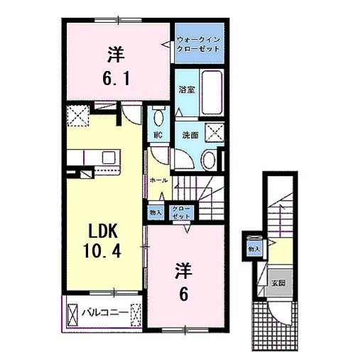 フルール篠の間取り