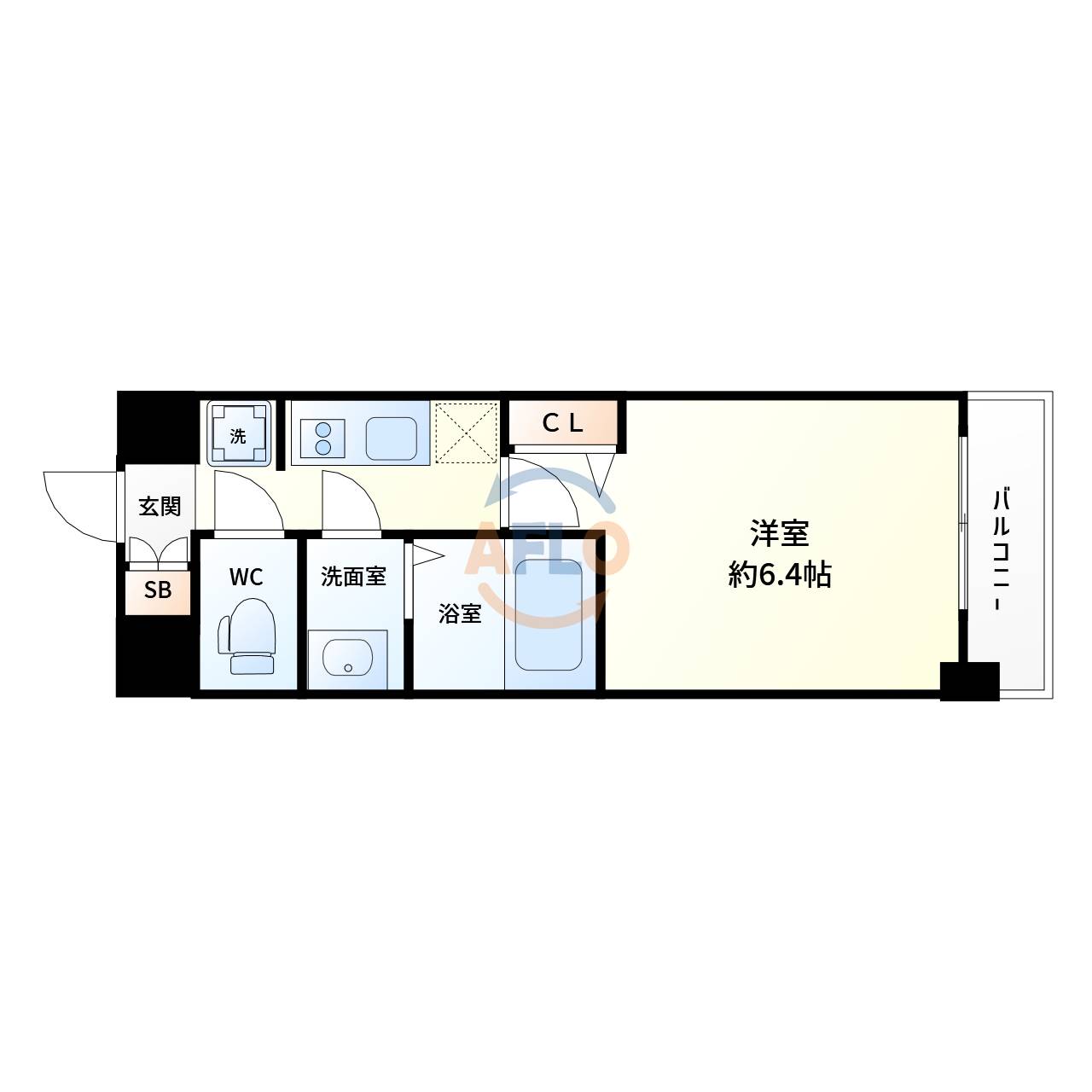 プレサンス新大阪ジェイズの間取り