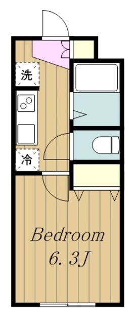 小田急線 向ケ丘遊園駅 徒歩3分 3階建 築41年の間取り写真