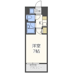 パラシオ南森町の間取り写真
