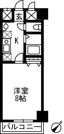 ＪＲ常磐線 東海駅 徒歩9分 4階建 築24年の間取り写真
