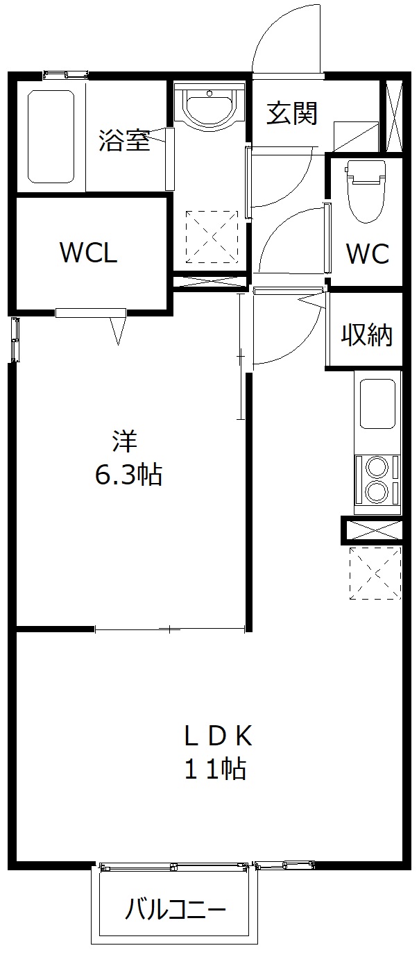 ドミール成田_間取り_0