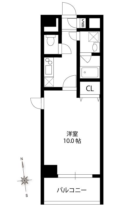 Tower de Eco Uni（タワードエコユニ）の間取り
