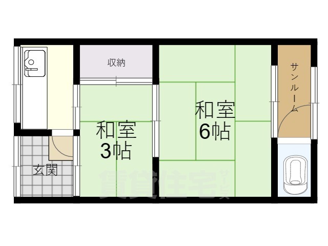 門真市新橋町のアパートの間取り