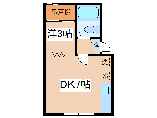 パークサイドＫの間取り