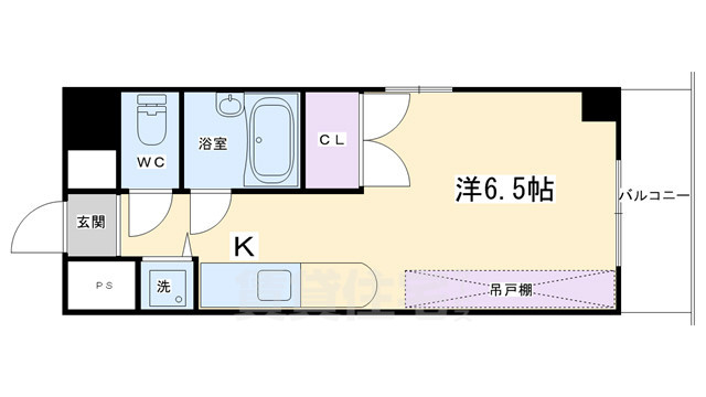 京都市中京区梅之木町のマンションの間取り