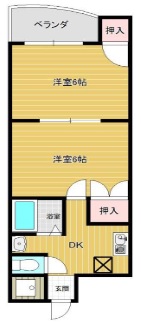 地下鉄谷町線 長原駅 徒歩2分 8階建 築31年の間取り写真