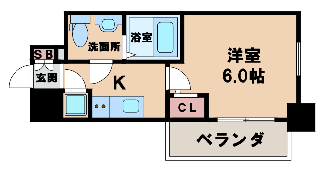 エスリード天王寺町北の間取り