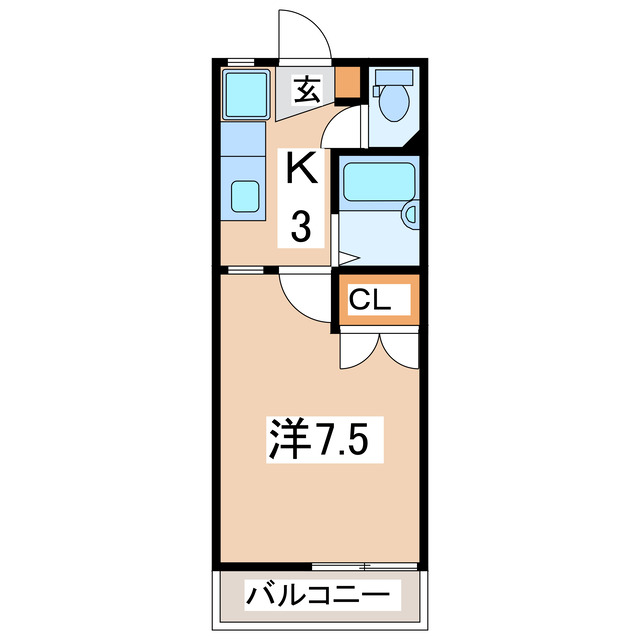 タウンズ安積の間取り