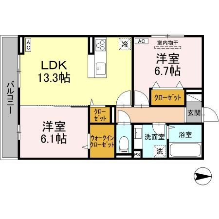 【D-residence・K川北の間取り】