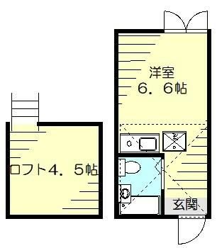 川崎市川崎区四谷上町のアパートの間取り