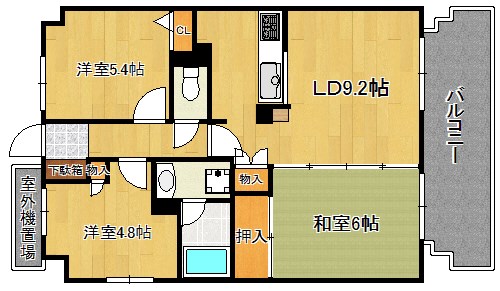 ウエストコート愛宕の間取り