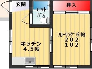 【コーポ小林の間取り】