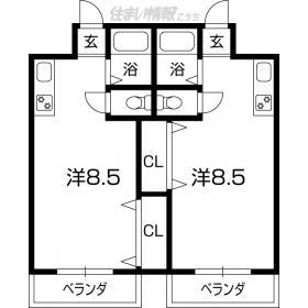 【昌世マンションIの間取り】